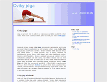 Tablet Screenshot of cvikyjoga.ecviky.cz