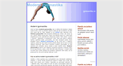 Desktop Screenshot of modernigymnastika.ecviky.cz