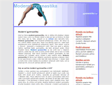Tablet Screenshot of modernigymnastika.ecviky.cz