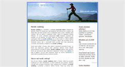 Desktop Screenshot of nordicwalking.ecviky.cz