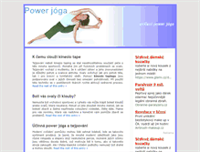 Tablet Screenshot of powerjoga.ecviky.cz